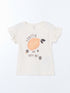 LC Waikiki Crew Neck Printed Baby Girl Pajamas Set